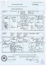 Death certificate for Michael Edward Ward